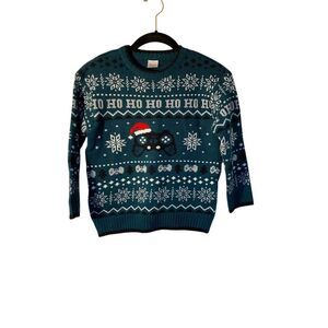 Holiday time boys, Christmas, remote control, long sleeve, sweater, size small